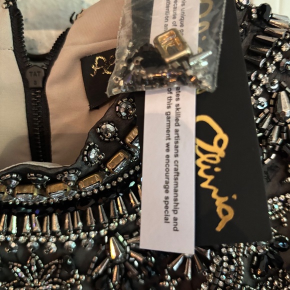 Alice + Olivia Cropped Embellished Top - Picture 6 of 7